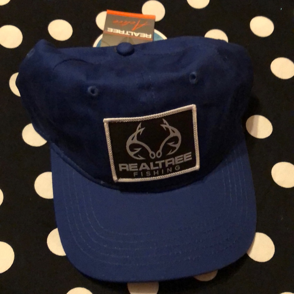 Realtree Fishing Cap Blue Mens!